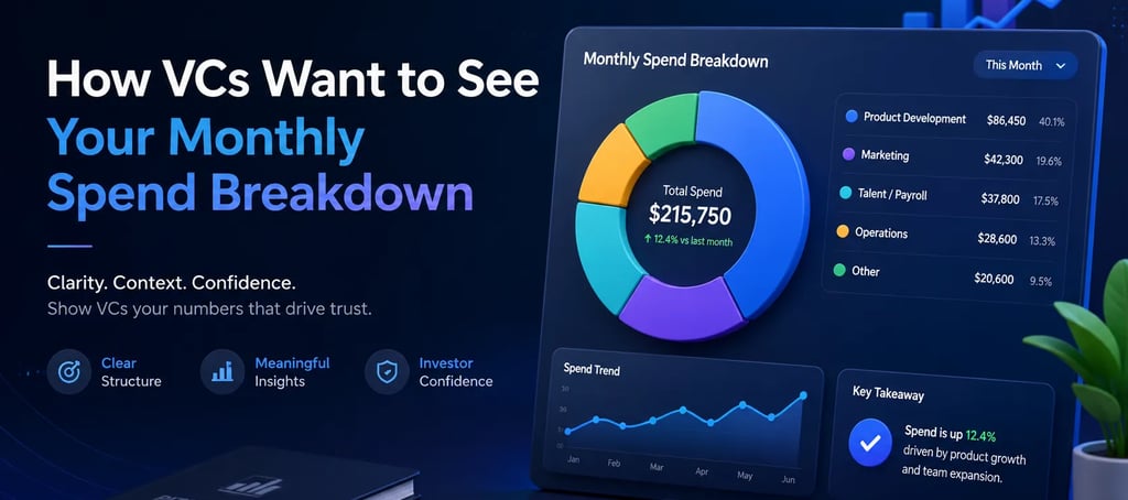How VCs Want to See Your Monthly Spend Breakdown