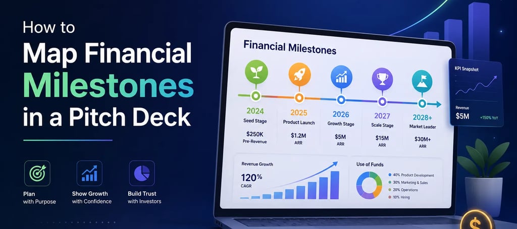 How to Map Financial Milestones in a Pitch Deck