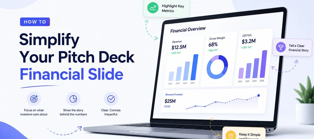 How to Simplify Your Pitch Deck Financial Slide