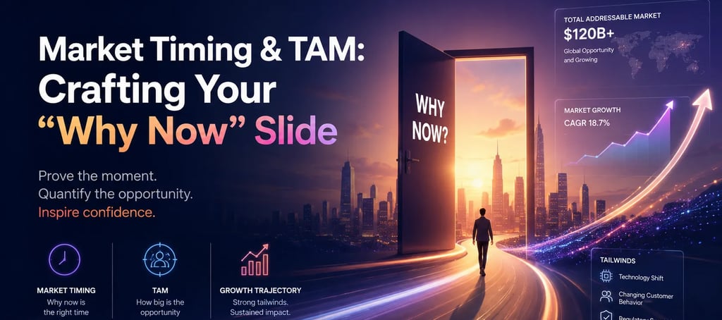 Market Timing & TAM: Crafting Your "Why Now" Slide