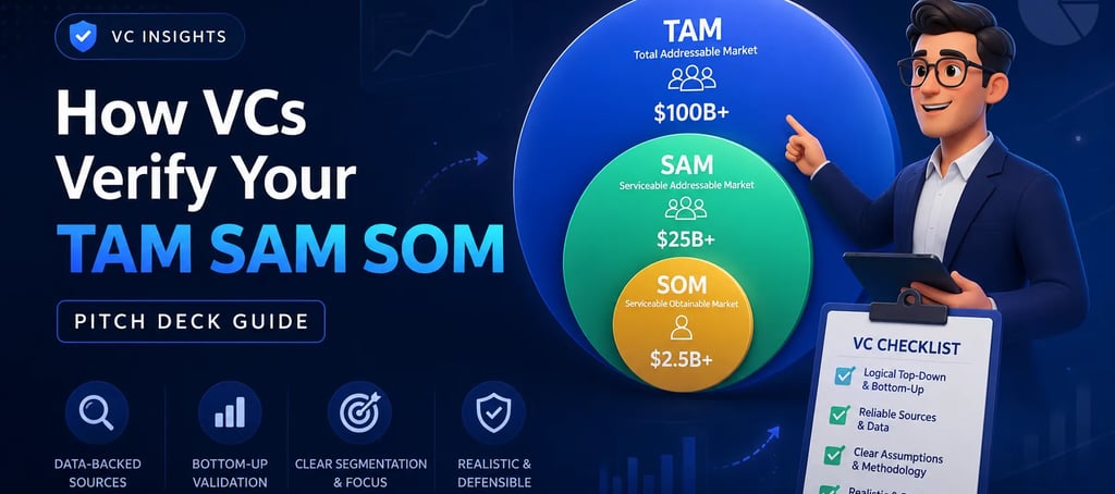 How VCs Verify Your TAM SAM SOM (Pitch Deck Guide)