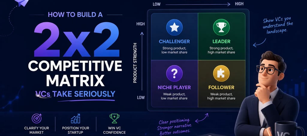 How to Build a 2x2 Competitive Matrix VCs Take Seriously