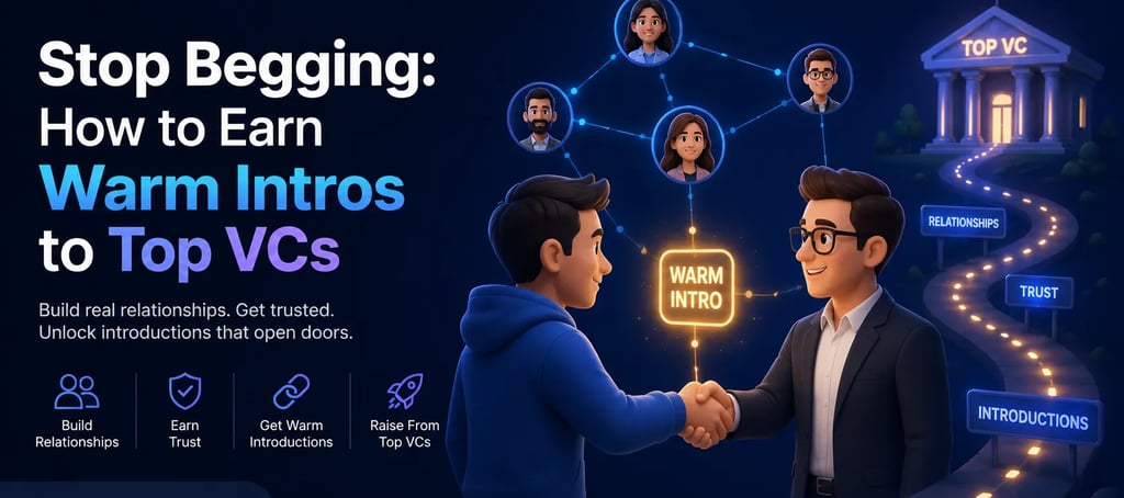 Stop Begging: How to Earn Warm Intros to Top VCs