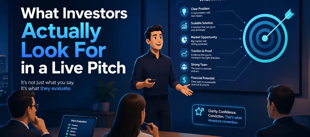 What Investors Actually Look For in a Live Pitch
