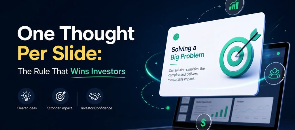 One Thought Per Slide: The Rule That Wins Investors