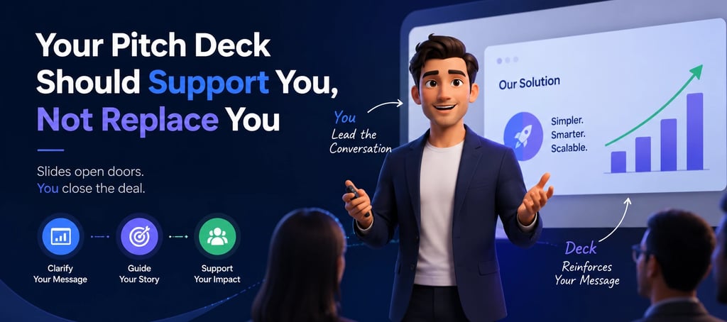 Your Pitch Deck Should Support You, Not Replace You