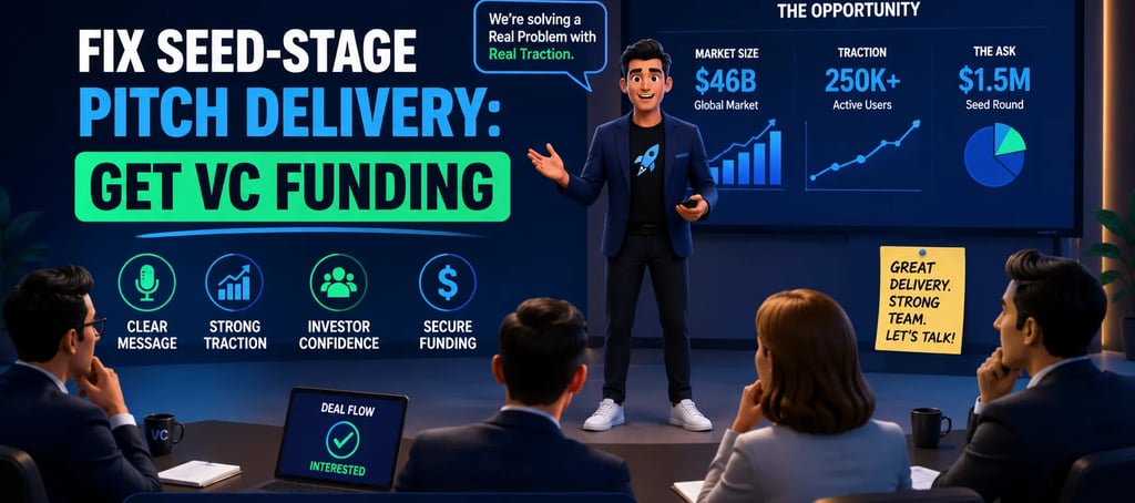 Fix Seed-Stage Pitch Delivery Get VC Funding