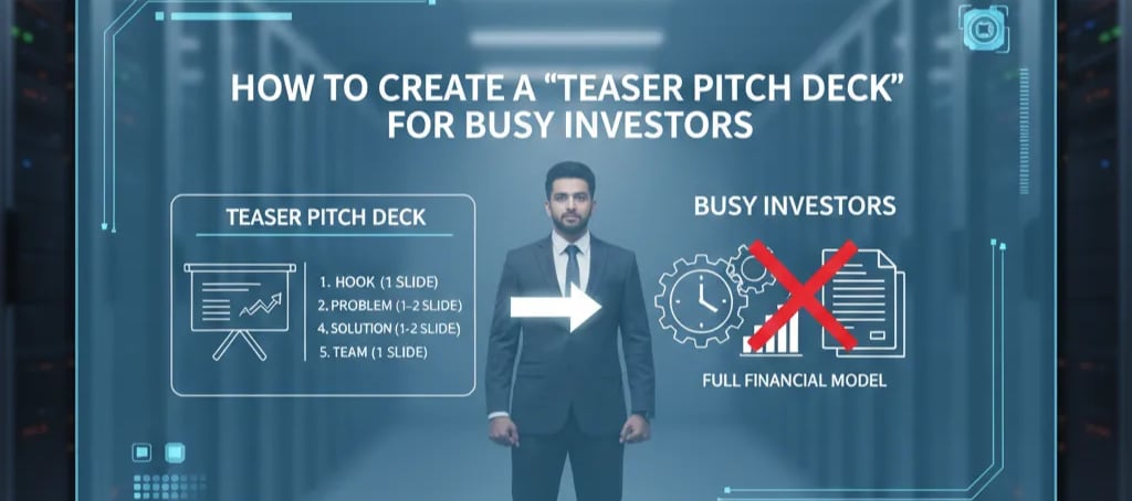 How to Create a “Teaser Pitch Deck” for Busy Investors