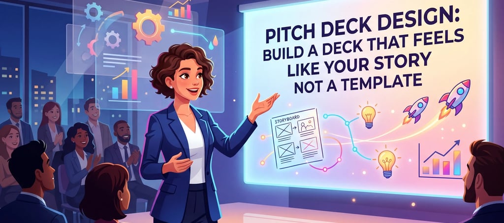 Pitch Deck Design: Build a Deck That Feels Like Your Story Not a Template