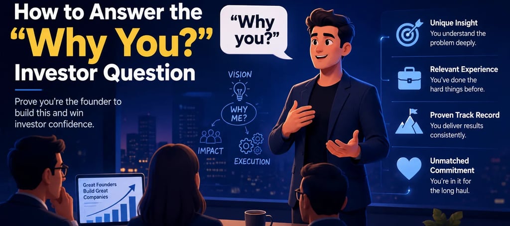 How to Answer the Why You Investor Question