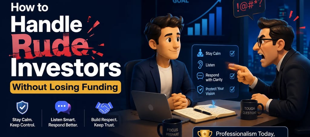 How to Handle Rude Investors Without Losing Funding