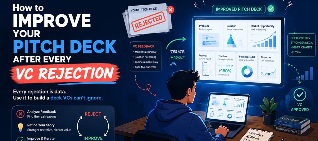 How to Improve Your Pitch Deck After Every VC Rejection