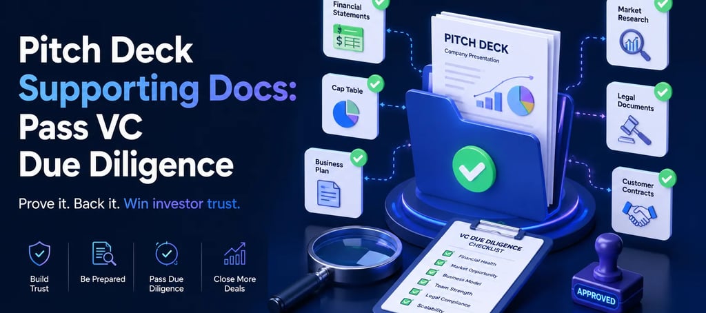 Pitch Deck Supporting Docs Pass VC Due Diligence