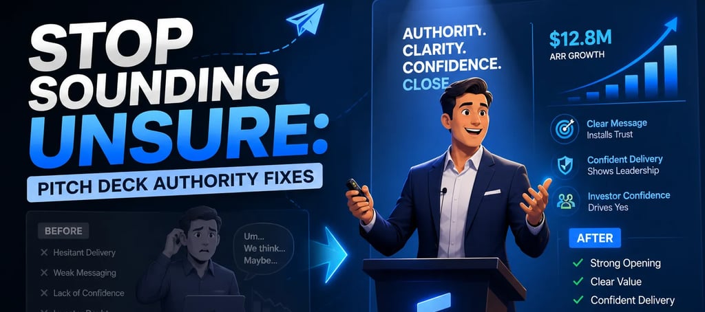 Stop Sounding Unsure Pitch Deck Authority Fixes