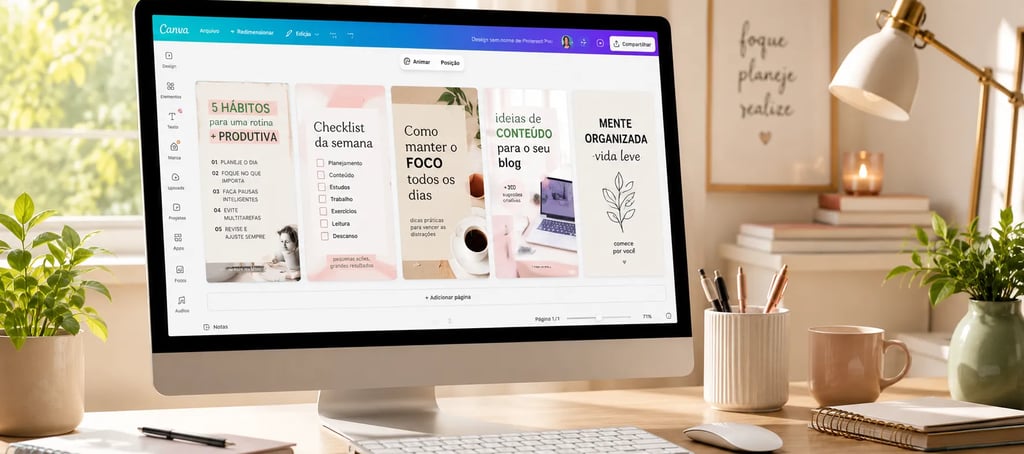 Criando pins no Canva para gerar tráfego e renda passiva com o Pinterest