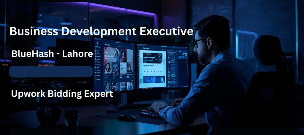 BlueHash Business Development Executive Job Lahore Upwork Bidding