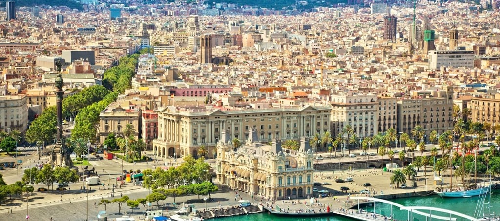 foto da vista da cidade de Barcelona