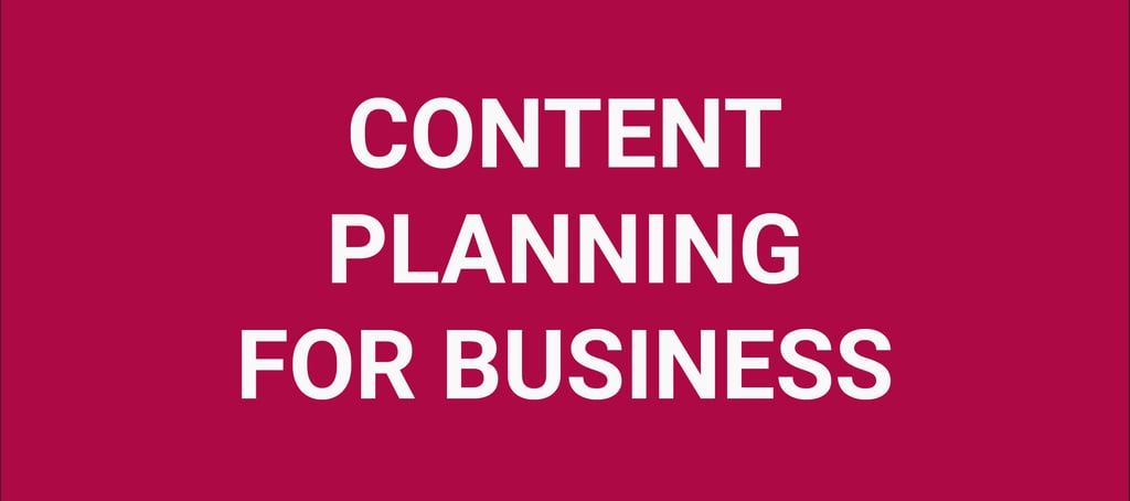 content planning