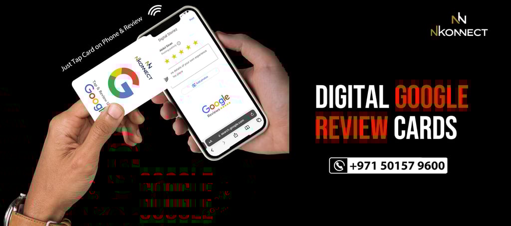 Digital Googel Review Card NFC