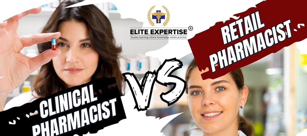 Clinical Pharmacist vs. Retail Pharmacist Comparison
