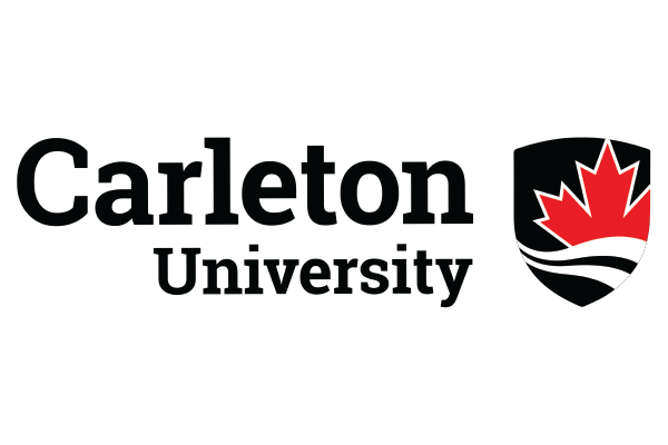 Carleton University logo featuring the university name and a shield with a red maple leaf.