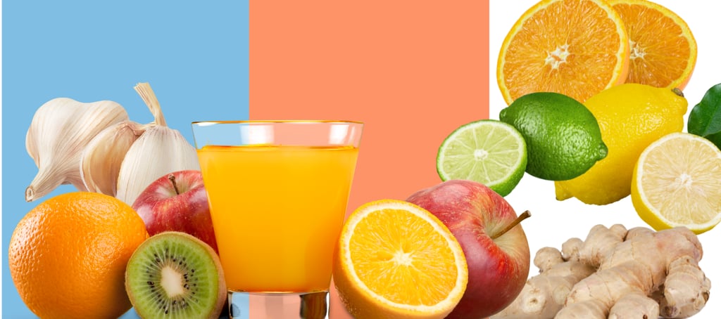 frutas citricas, gengibre e alho para ajudar o sistema imunologico