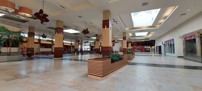 an empty food court at Sarasota square mall