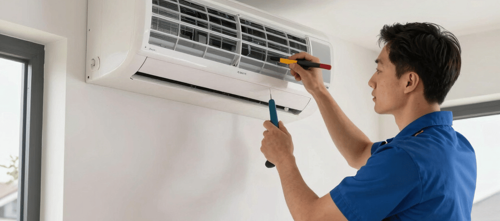 entretien climatisation maison, technicien climatisation 77, nettoyage unité climatisation