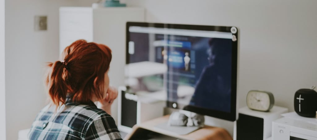 Woman browsing in the internet