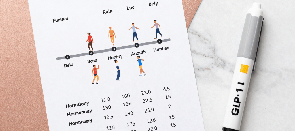 Female hormonal weight loss science showing how to lose weight fast and burn fat with SkinnyRx GLP-1