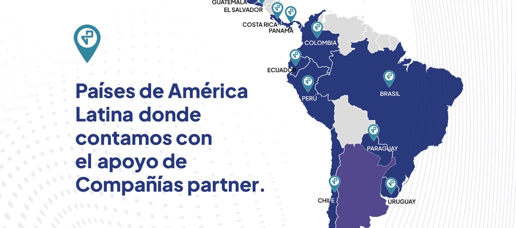 mara de latinoamérica que indica los contactos de Premiar