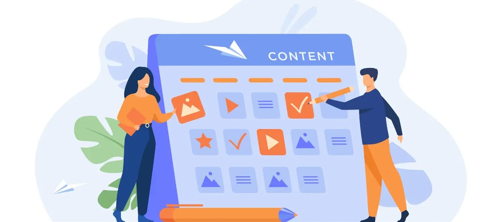 content plan for businesses in Dubai strategy illustration 