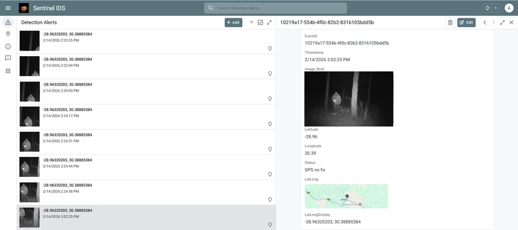 Sentinel IDS Desktop View Individual Event