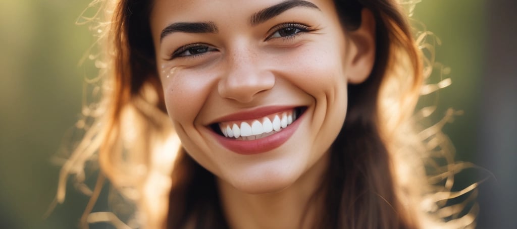 a woman with long hair