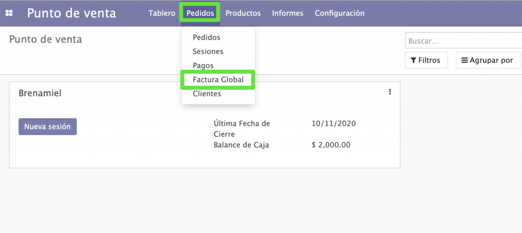 factura global