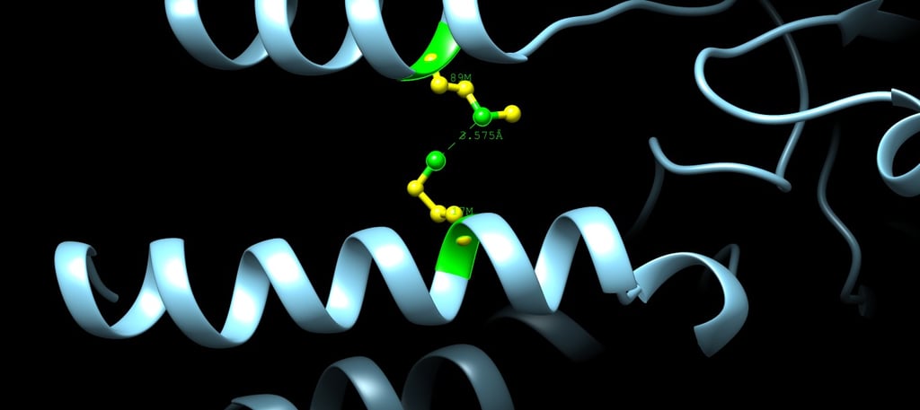 Análisis in silico de proteína predicha por AlphaFold por Dr. Pablo A. Méndez Médico Genetista