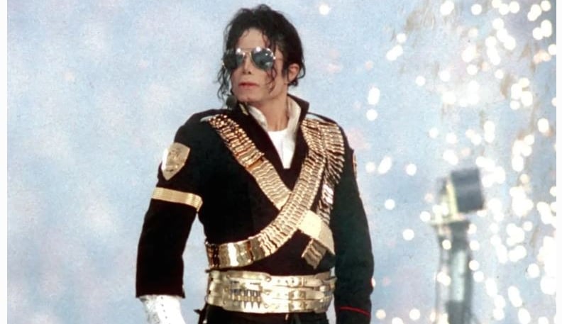 Michael Jackson performs during halftime of a 52-17 Dallas Cowboys win over the Buffalo Bills in Sup