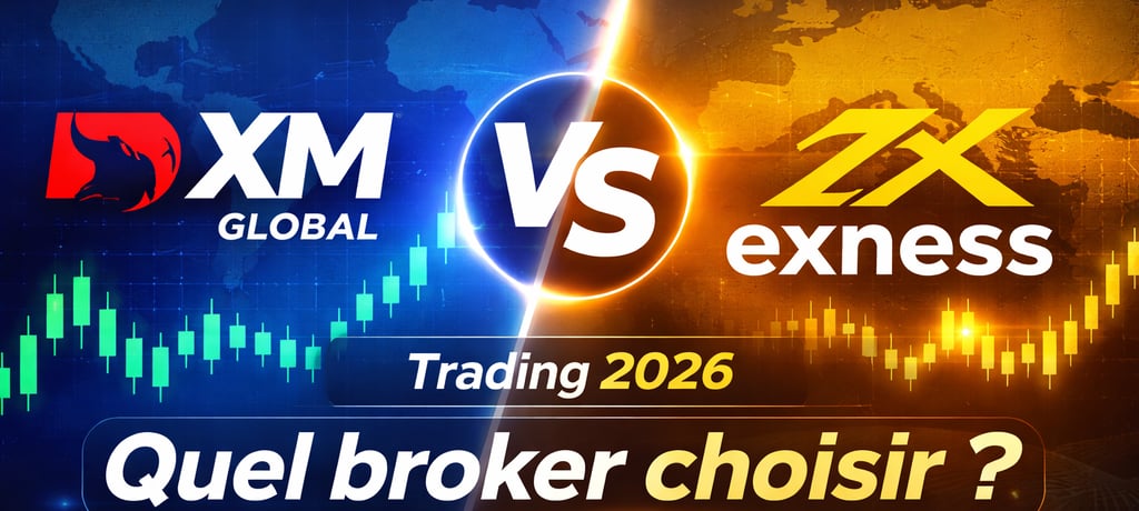 Comparatif 2026 XM Global vs Exness : quel broker choisir pour le trading