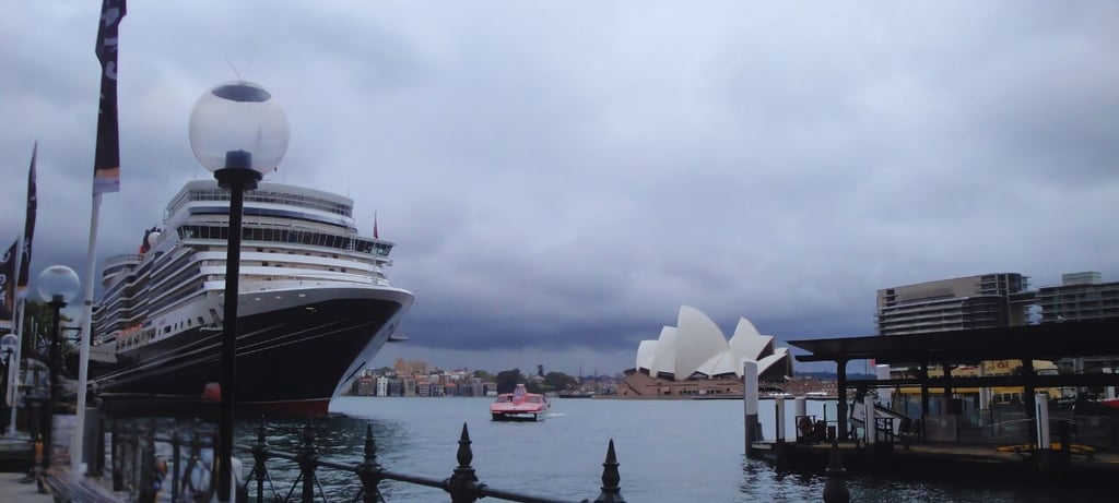 navio de cruzeiro em sydney opera house