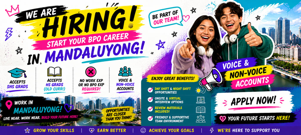 Mandaluyong Jobs BPO Jobs Call Cneter Ibex Mandaluyong Address FOundever Mandaluyong Concentrix Addr