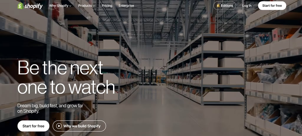 best online free website builder software shopify to start online store review