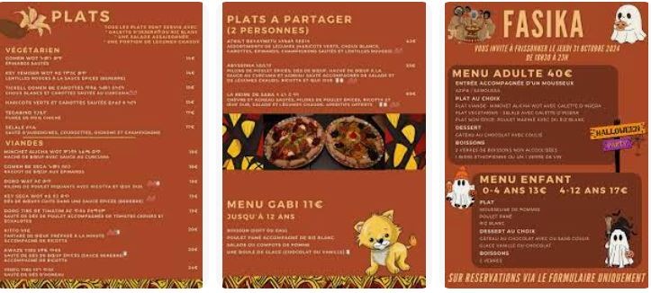 FASIKA MENU