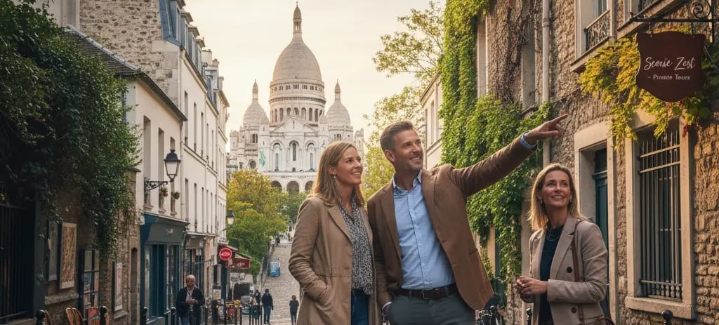 a couple taking a selfie with their tour guide