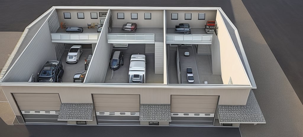 Rendering of Diamond Garage Condos roof off
