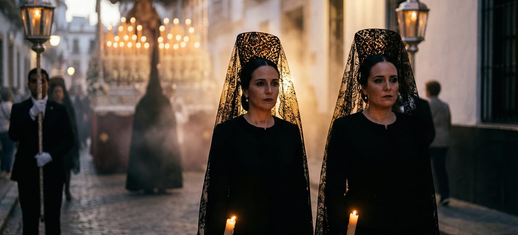 Mantilla española Semana Santa Valencia — MANRIQUE Studio