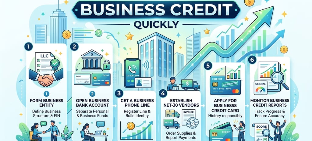 how to establish business credit quickly
