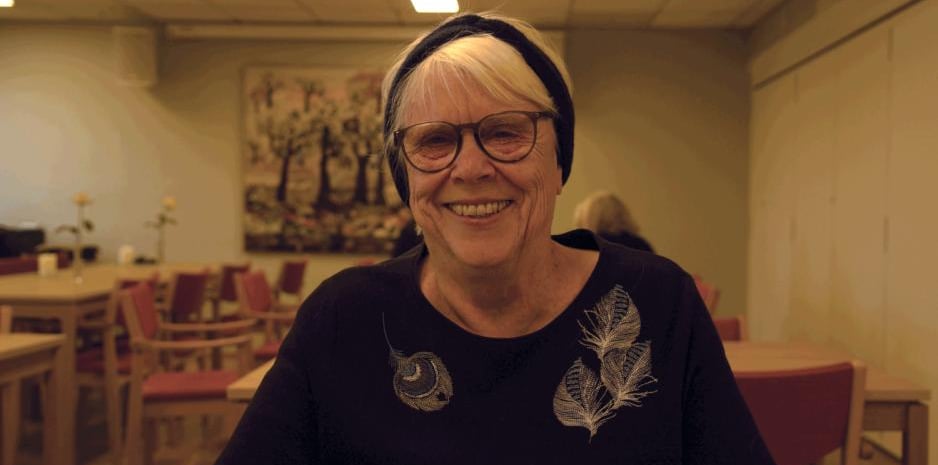 Ellen Margrethe Winther er fast besøkende på møteplassen på Vinderen. Foto: Vilde Westad