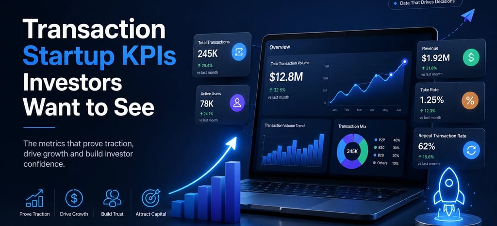 Transaction Startup KPIs Investors Want to See