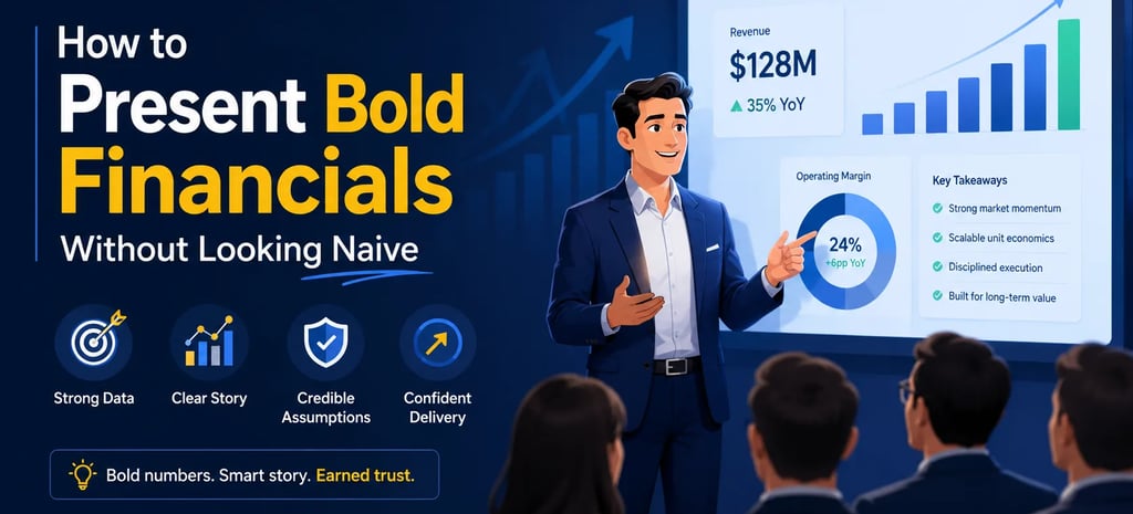 How to Present Bold Financials Without Looking Naive