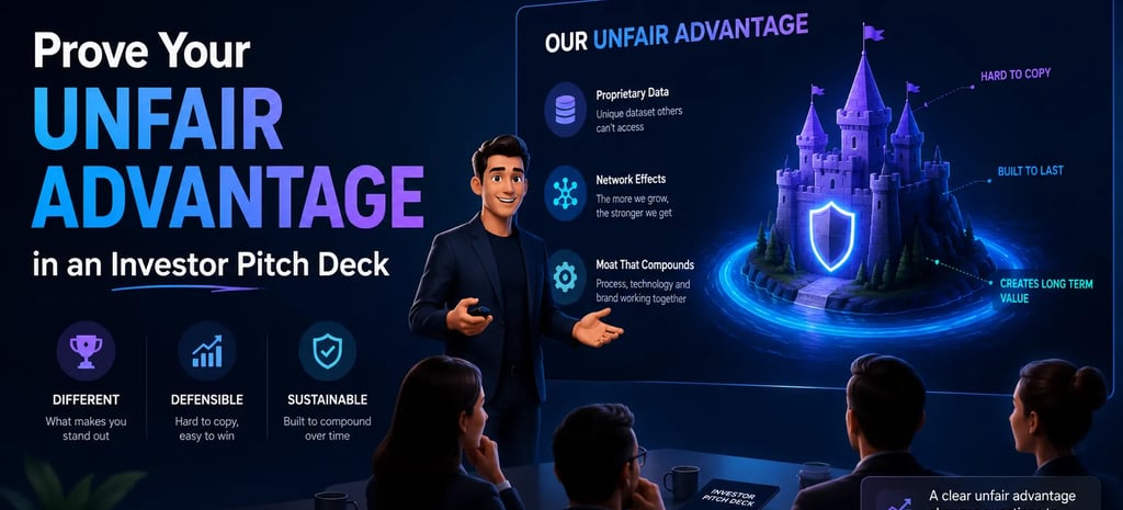 Prove Your Unfair Advantage in an Investor Pitch Deck